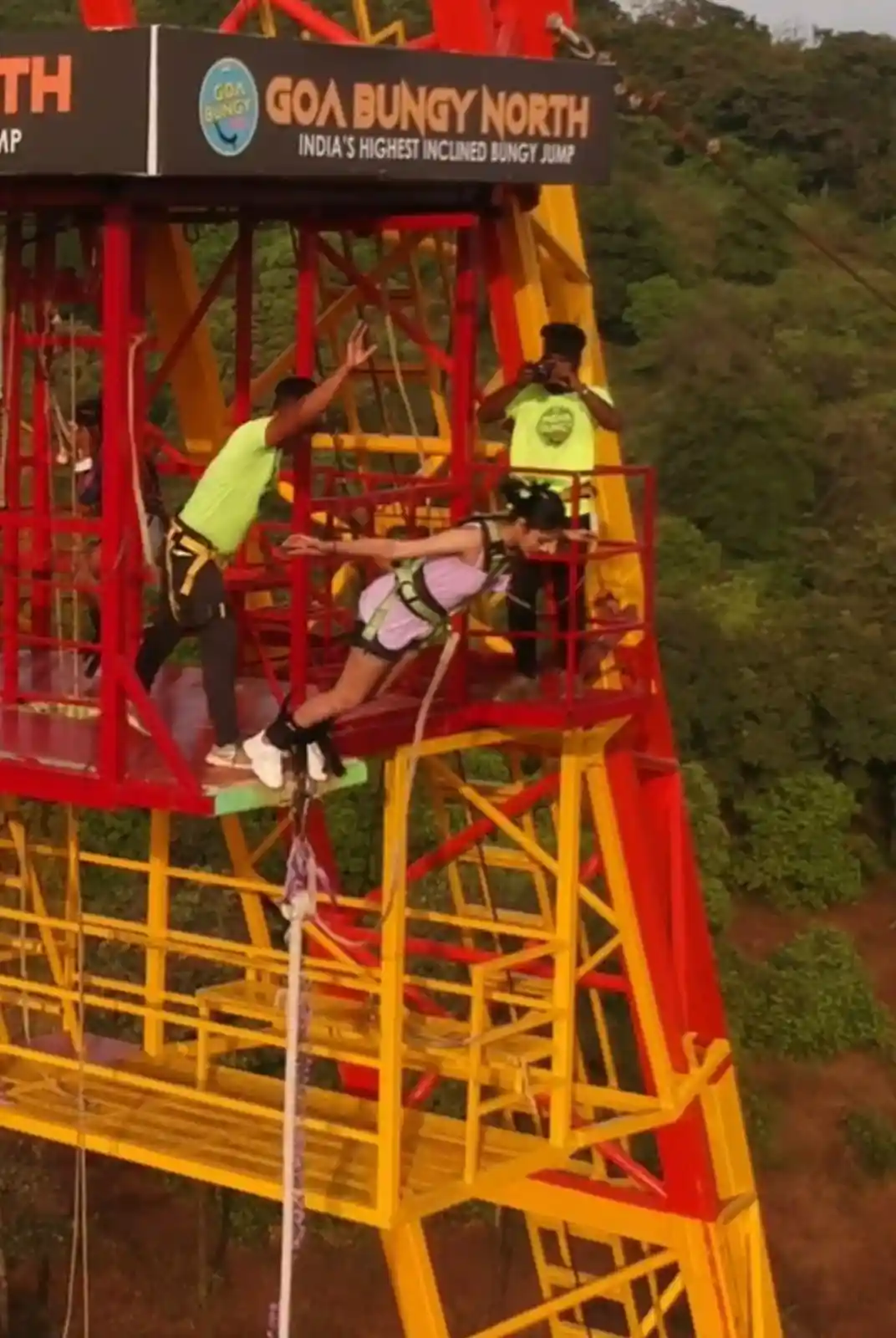 bungee jumping at goa